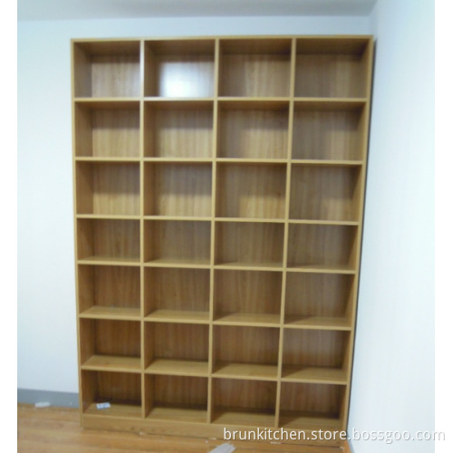 Oak Wood Open Shelf Storage Cabinet (Br p-1200)